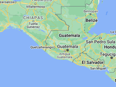 Map showing location of Santa Lucía La Reforma (15.12833, -91.23556)