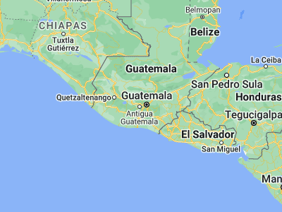 Map showing location of Santa Lucía Milpas Altas (14.57583, -90.67861)