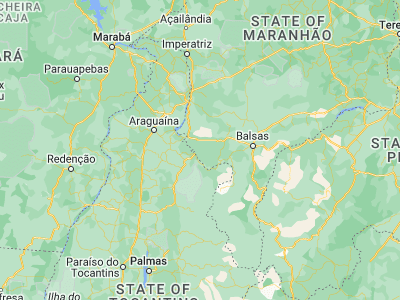 Map showing location of Santa Luzia (-7.63333, -47.2)