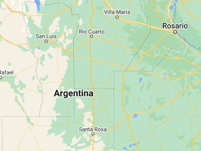 Map showing location of Santa Magdalena (-34.51776, -63.94409)