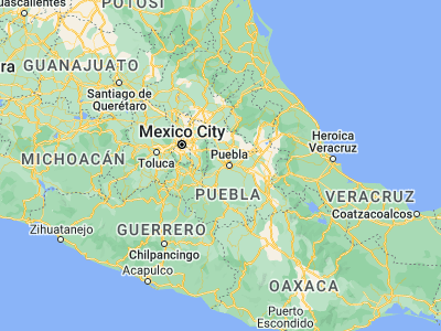 Map showing location of Santa María Acuexcomac (19.03701, -98.38493)