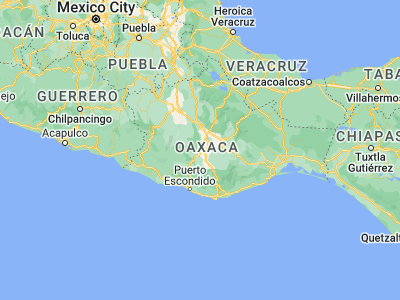 Map showing location of Santa María Ayoquezco de Aldama (16.68255, -96.84252)