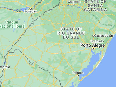 Map showing location of Santa Maria (-29.68417, -53.80694)