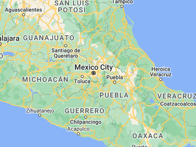 Map showing location of Santa María Chimalhuacán (19.42155, -98.95038)