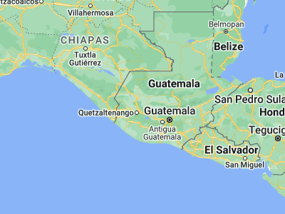 Map showing location of Santa María Chiquimula (15.03028, -91.32917)