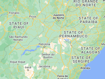 Map showing location of Santa Maria da Boa Vista (-8.80778, -39.82556)