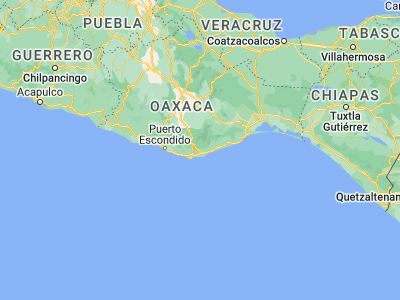 Map showing location of Santa María Huatulco (15.83267, -96.32063)