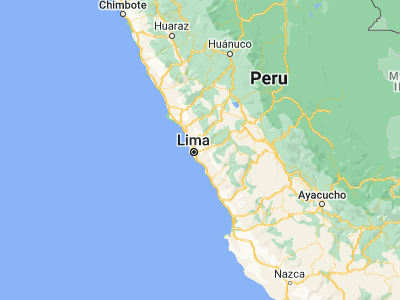 Map showing location of Santa Maria (-12, -76.9)