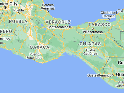 Map showing location of Santa María Petapa (16.82035, -95.119)