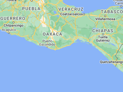 Map showing location of Santa María Xadani (15.94909, -96.0733)