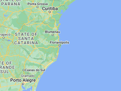Map showing location of Santa Monica (-27.59137, -48.50756)