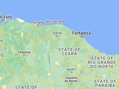 Map showing location of Santa Quitéria (-4.33194, -40.15667)
