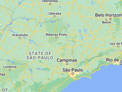 Map showing location of Santa Rita do Passa Quatro (-21.71028, -47.47806)