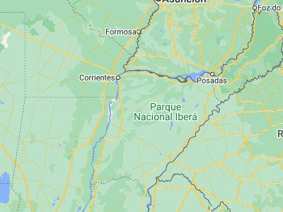 Map showing location of Santa Rosa (-28.26318, -58.11891)