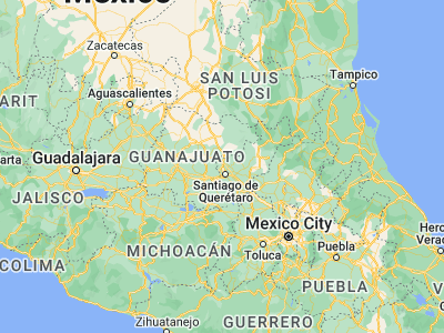 Map showing location of Santa Rosa de Jáuregui (20.74206, -100.44615)