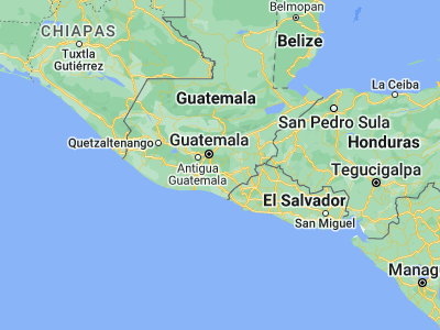 Map showing location of Santa Rosa de Lima (14.38806, -90.29556)