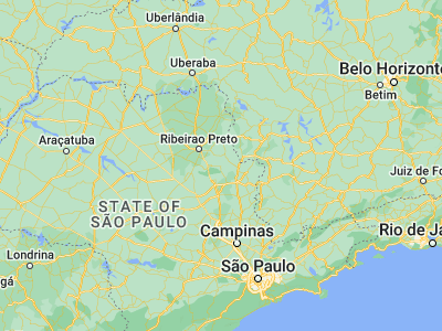 Map showing location of Santa Rosa de Viterbo (-21.47278, -47.36306)