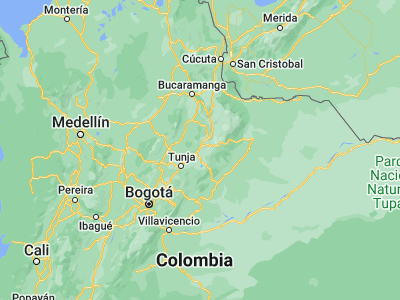 Map showing location of Santa Rosa de Viterbo (5.87401, -72.98217)