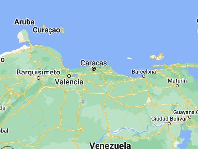 Map showing location of Santa Teresa (10.23409, -66.66308)