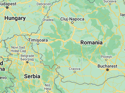 Map showing location of Sântămăria-Orlea (45.58333, 22.96667)