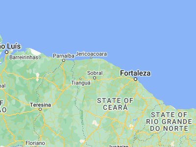 Map showing location of Santana do Acaraú (-3.46056, -40.21222)