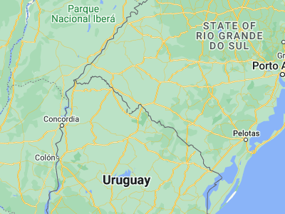Map showing location of Santana do Livramento (-30.89083, -55.53278)