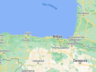Map showing location of Santander (43.46472, -3.80444)