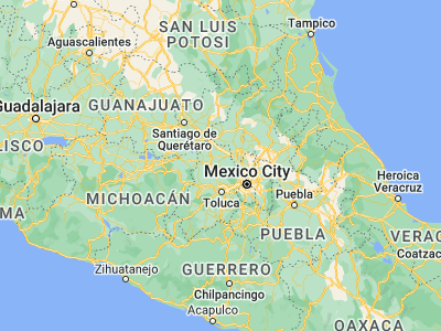 Map showing location of Santiago Acutzilapan (19.78333, -99.68333)