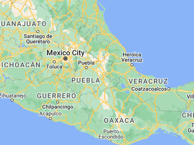Map showing location of Santiago Alseseca (18.84369, -97.70405)