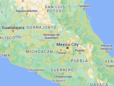 Map showing location of Santiago Citendejé (19.78139, -99.92917)