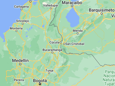 Map showing location of Santiago (7.86432, -72.7162)