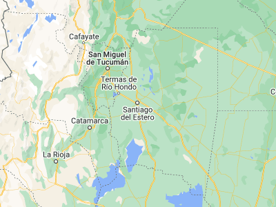 Map showing location of Santiago del Estero (-27.79511, -64.26149)