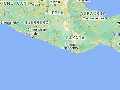 Map showing location of Santiago Jamiltepec (16.28374, -97.82387)
