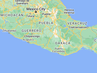 Map showing location of Santiago Juxtlahuaca (17.33503, -98.01061)