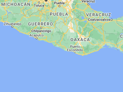 Map showing location of Santiago Pinotepa Nacional (16.33847, -98.05532)