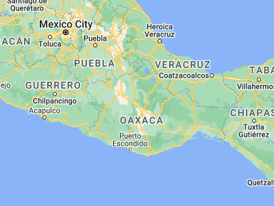 Map showing location of Santiago Suchilquitongo (17.25588, -96.88033)