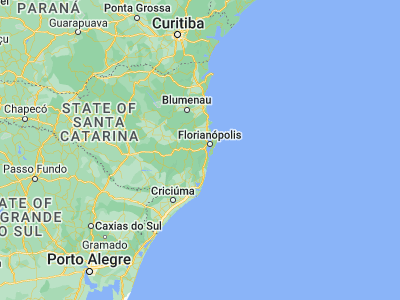 Map showing location of Santo Amaro da Imperatriz (-27.68806, -48.77861)