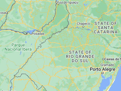 Map showing location of Santo Ângelo (-28.29917, -54.26306)