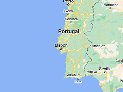 Map showing location of Santo Antão do Tojal (38.85151, -9.13975)