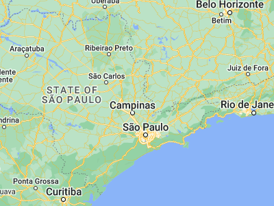 Map showing location of Santo Antônio de Posse (-22.60611, -46.91944)