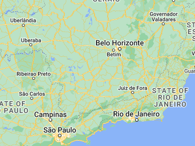 Map showing location of Santo Antônio do Amparo (-20.94639, -44.91889)