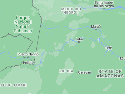 Map showing location of Santo Antônio do Içá (-3.10222, -67.93972)