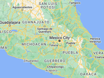 Map showing location of Santo Domingo de Guzmán (19.58833, -99.77472)