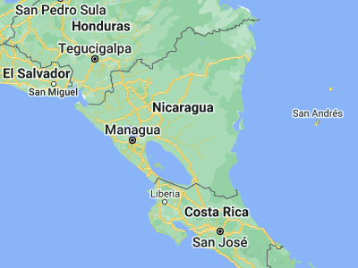 Map showing location of Santo Domingo (12.26356, -85.08078)