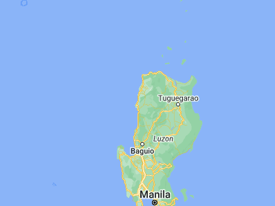 Map showing location of Santo Domingo (17.63528, 120.41083)