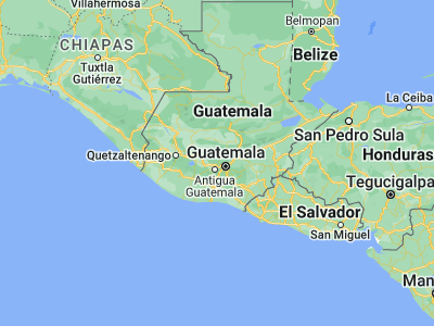 Map showing location of Santo Domingo Xenacoj (14.67778, -90.69778)