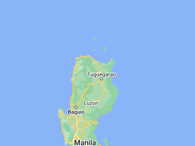 Map showing location of Santo Niño (17.8861, 121.5691)