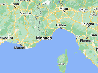 Map showing location of Santo Stefano al Mare (43.83855, 7.89728)