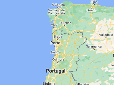 Map showing location of Santo Tirso (41.34257, -8.47746)