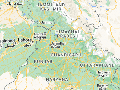 Map showing location of Santokhgarh (31.35205, 76.31775)
